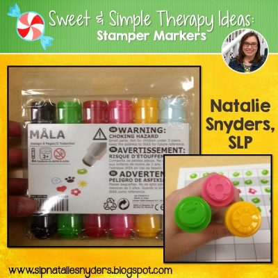 Sweet and Simple Therapy Idea – Stamper Markers