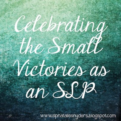 Celebrating the Small Victories