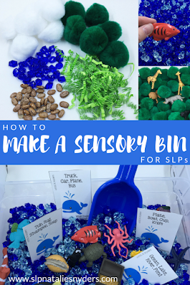 How to Make Sensory Bins for Speech Language Therapy
