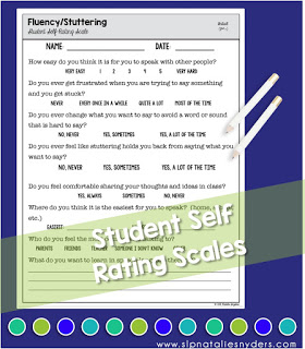  Student Self Rating Scales for Fluency