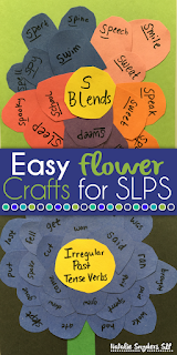 Easy Flower Craft for SLPs